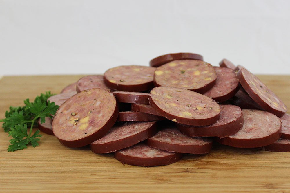 sliced summer sausage sliced summer sausage